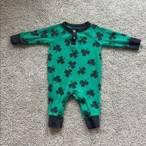 Cat & Jack Green Shamrock Kids One Piece